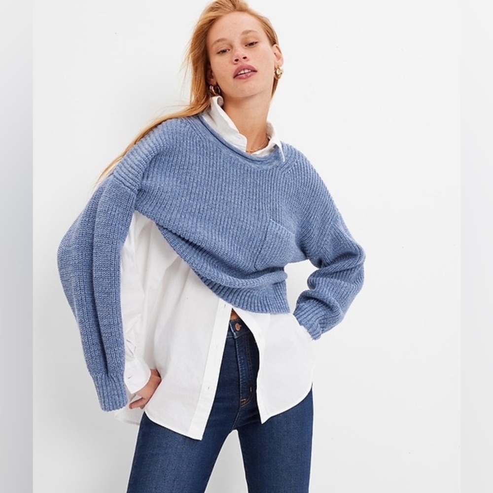 Gap Pocket Sweater in Blue